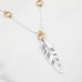 Simple Feather Necklace - Holly Lane