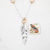 Simple Feather Necklace - Holly Lane
