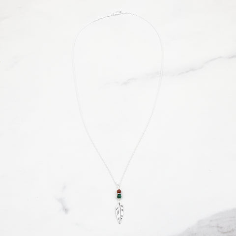 Petite Feather Necklace - Holly Lane