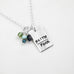Faith Over Fear Blue Cluster Necklace - Holly Lane