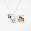 Faith Over Fear Blue Cluster Necklace - Holly Lane