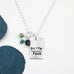 Faith Over Fear Blue Cluster Necklace - Holly Lane