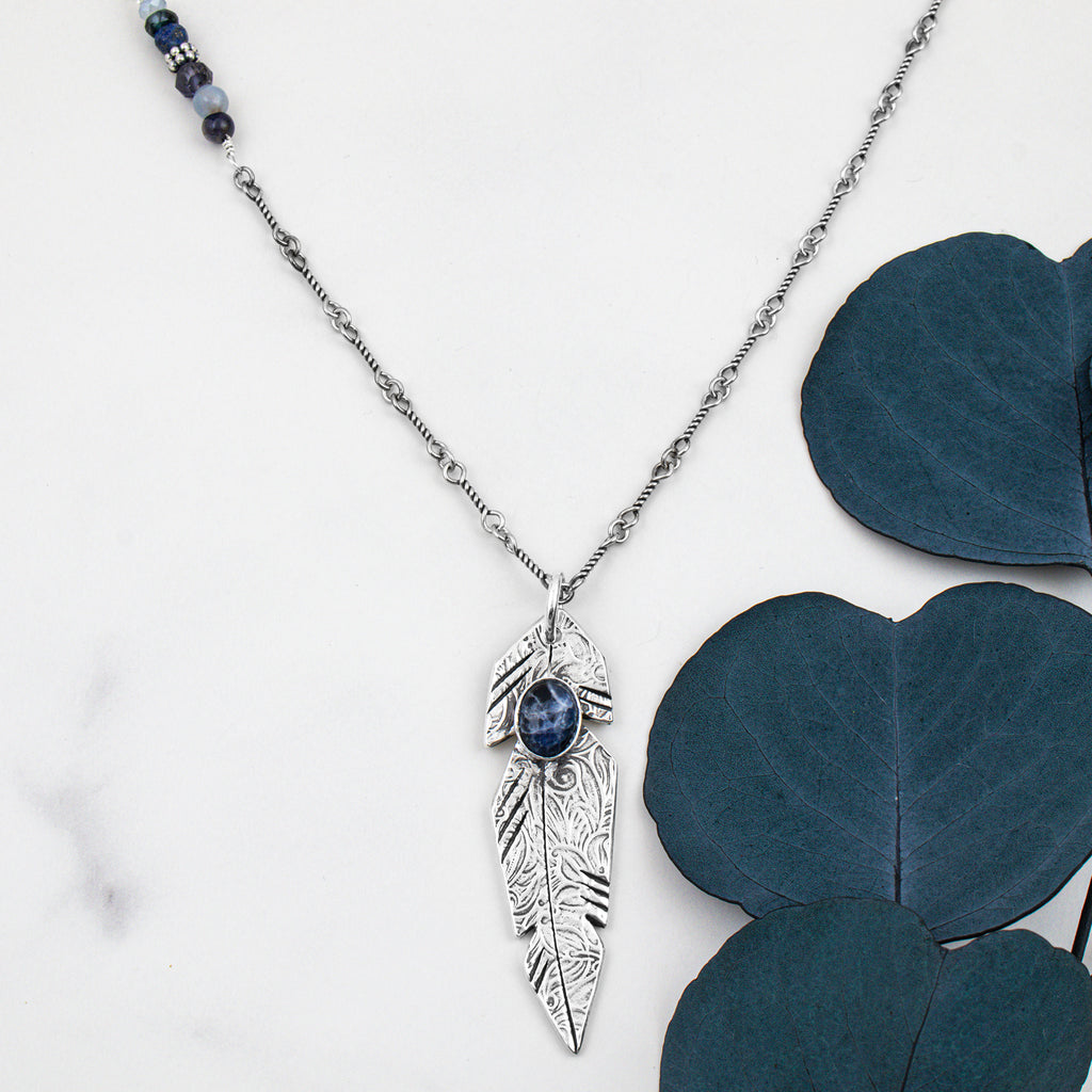 Feather Agate Necklace - Holly Lane