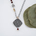 Garnet Flowers Fade Necklace