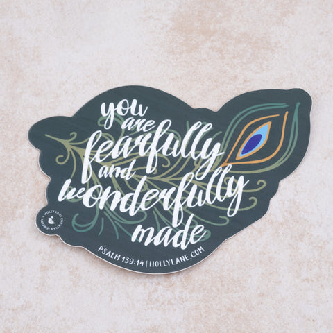 Wonderfully Made Sticker - Holly Lane