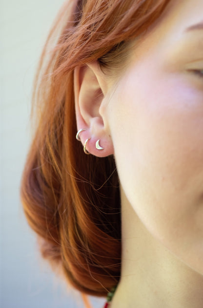 Moon Studs - Holly Lane