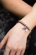Holly Lane Christian Jewelry - Garnet and Pearl Slide Bracelet