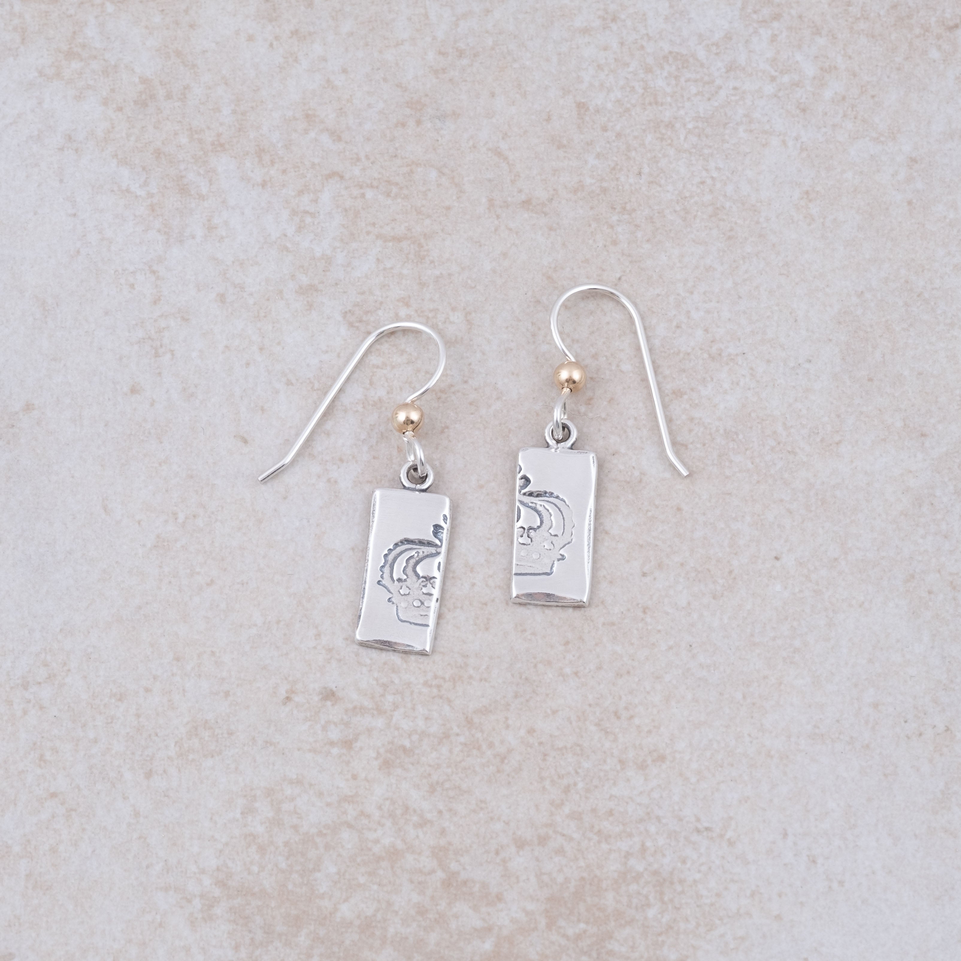 King Earrings - Silver