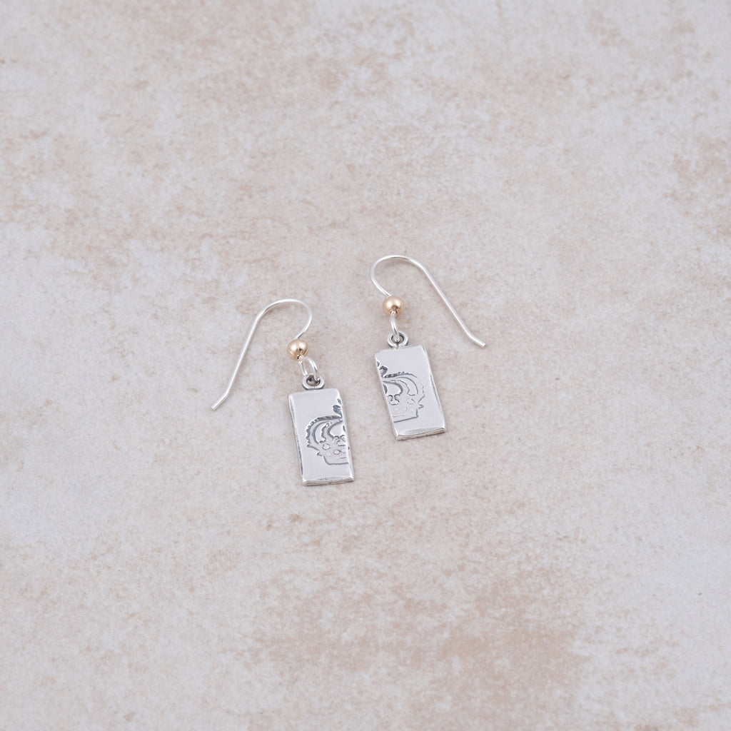 King Earrings - Silver