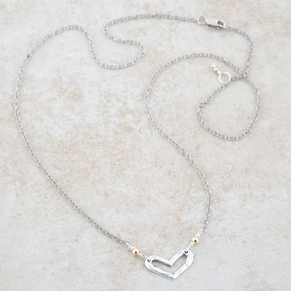 Holly Lane Christian Jewelry - Open Heart Necklace
