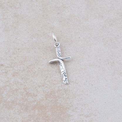 Ribbon Cross Charm - Holly Lane