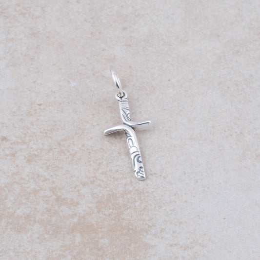 Ribbon Cross Charm - Holly Lane