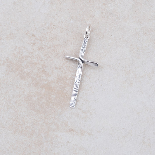 Ribbon Cross Pendant - Holly Lane