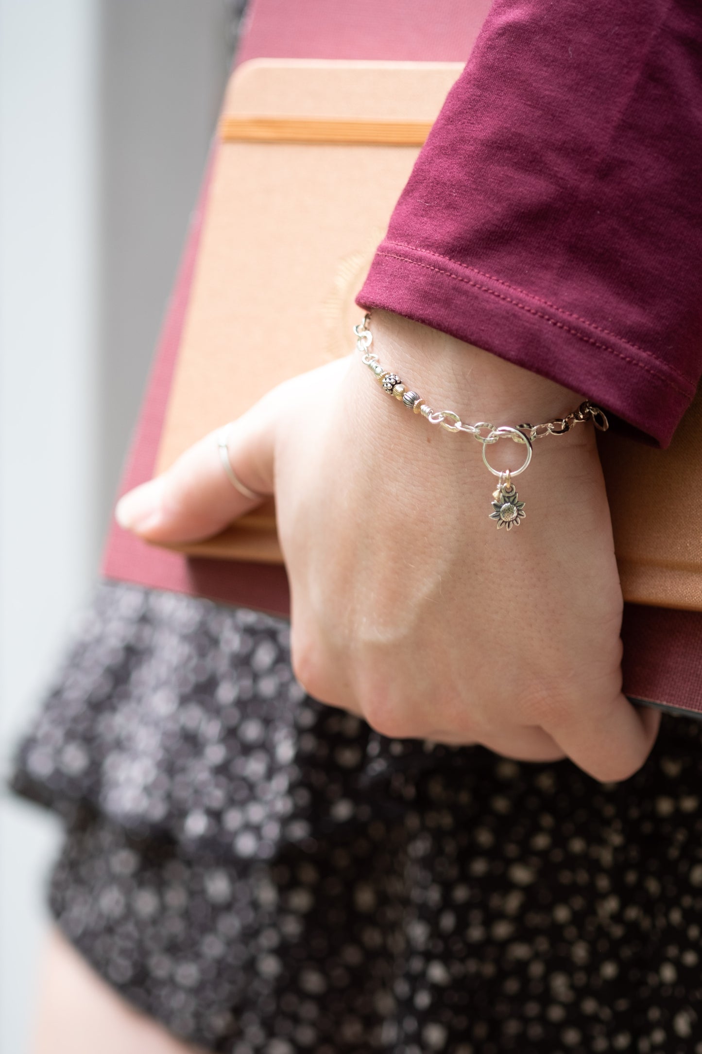 Tiny Cross Bracelet - Holly Lane