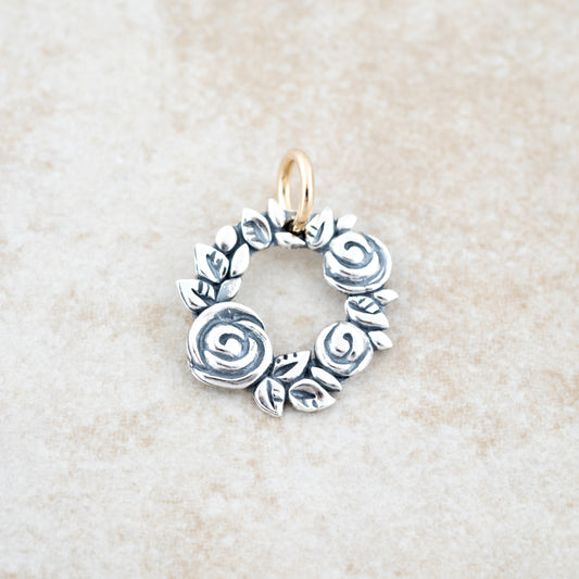 Holly Lane Christian Jewelry - Wreath of Roses Pendant