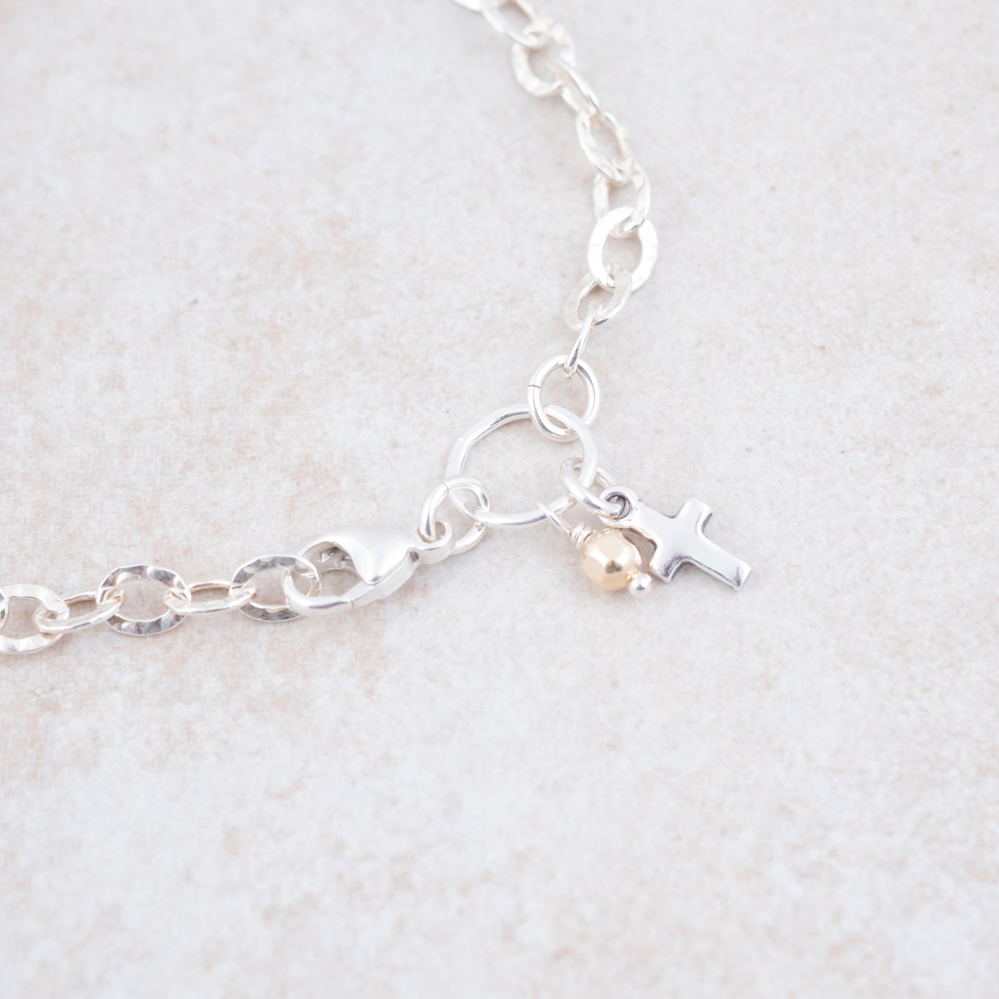 Tiny Cross Bracelet - Holly Lane