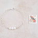 White Pearl Charm Bracelet