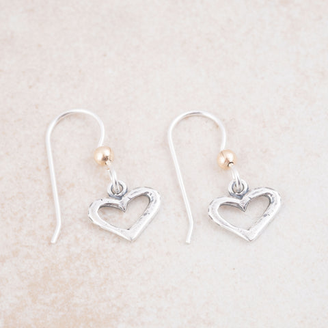 Open Heart Earrings - Holly Lane
