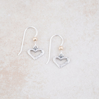 Open Heart Earrings - Holly Lane