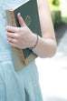 Woven Leather Charm Bracelet